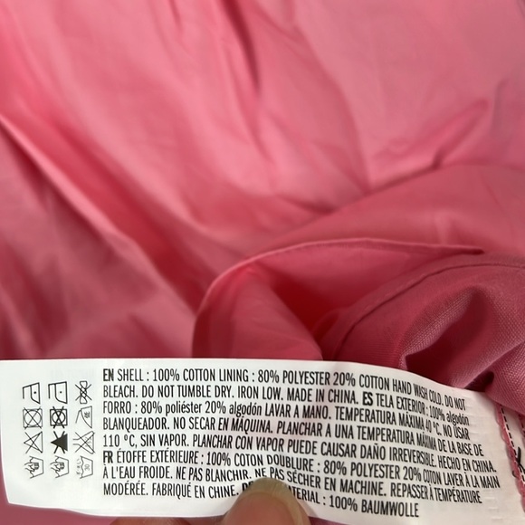 English Factory Front Zip 3/4 Sleeve Mini Dress Size M In Bubble Gum Pink - Picture 11 of 12